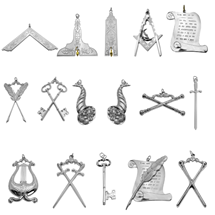 Blue Lodge Silver Officers Jewels